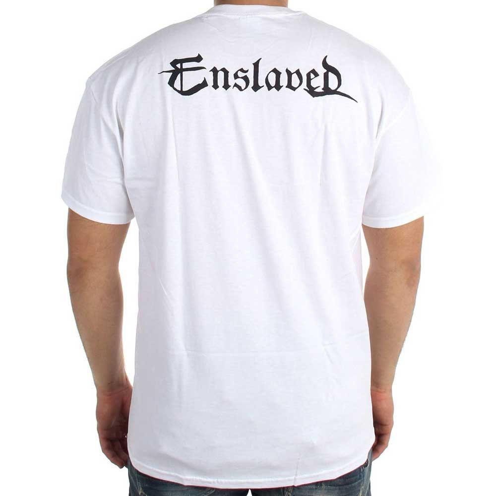 ENSLAVED エンスレイヴド - IN TIME WHITE / バックプリントあり / Tシャツ / メンズ｜公式ライセンス商品｜PGS