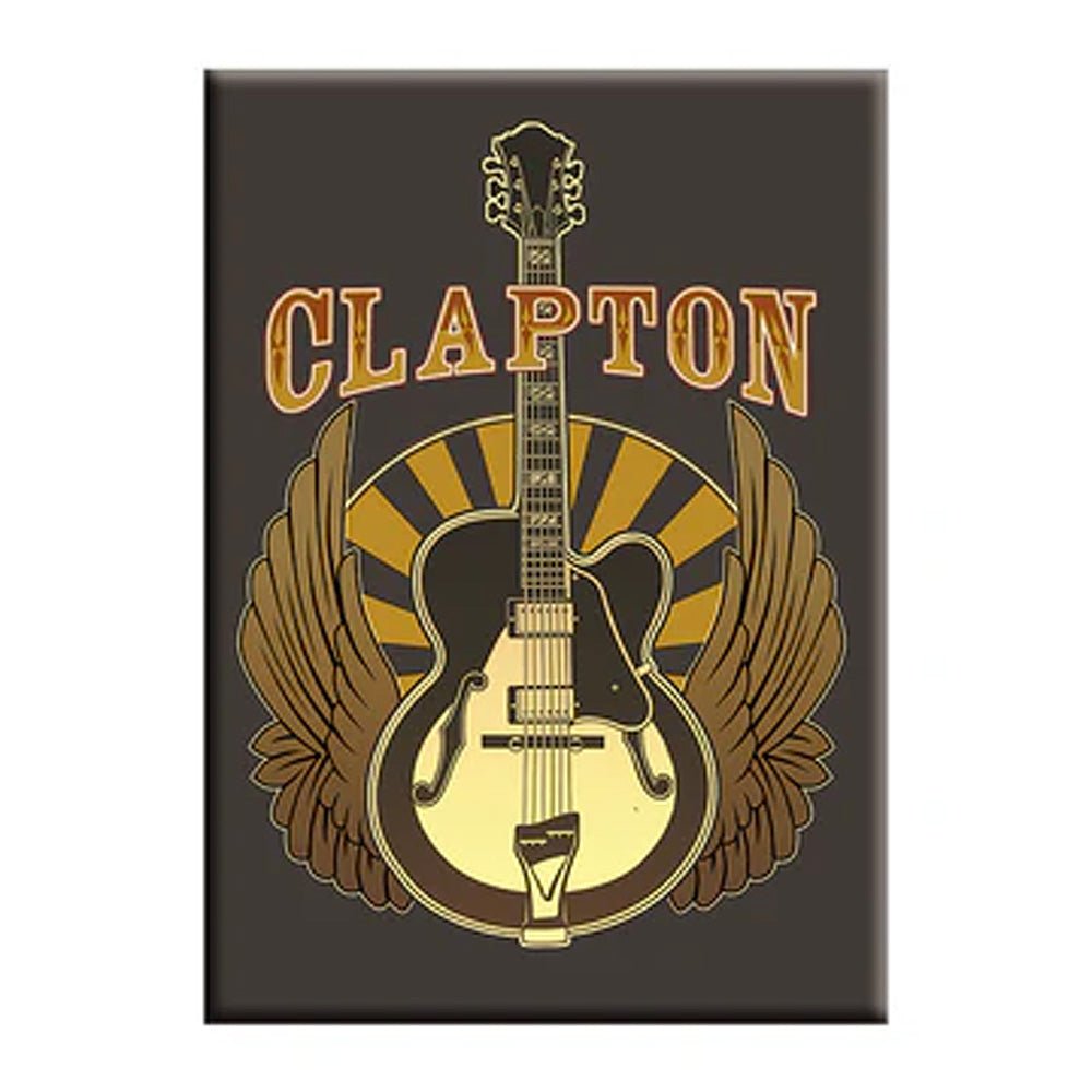 デッドストック■エリック クラプトン_ERIC CLAPTON 99年バッチ新品 ERIC CLAPTON エリッククラプトン - Brown Guitar / バッジ 【公式