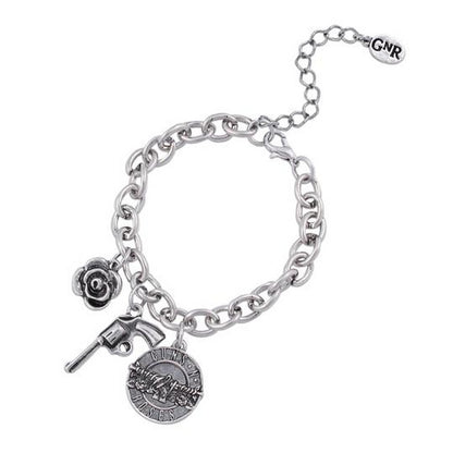GUNS N ROSES ガンズアンドローゼズ (結成 40周年 ) - Charm Bracelet / ブレスレット 【公式 / オフィシャル】