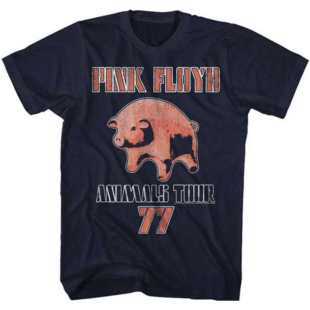 PINK FLOYD ピンクフロイド (結成 60周年 ) - ANIMALS 77 / バックプリントあり / Tシャツ / メンズ 【公式 / オフィシャル】