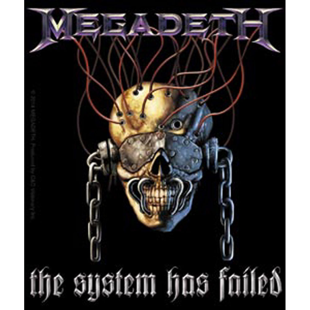 MEGADETH メガデス (デビュー 40周年 ) - System Has Failed / ステッカー 【公式 / オフィシャル】