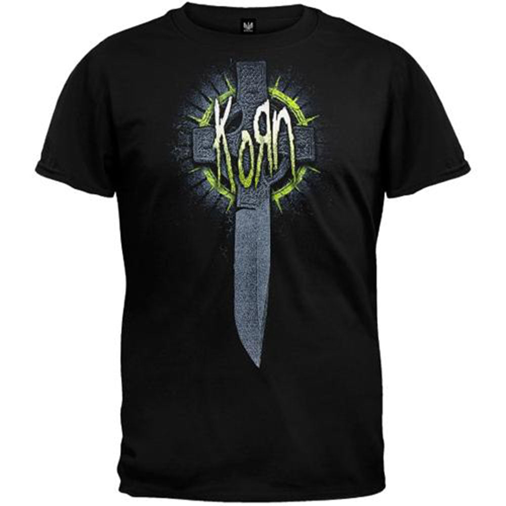 【廃番ラスト販売/特別価格】KORN コーン - CROSS KNIFE / Tシャツ / メンズ 【公式 / オフィシャル】
