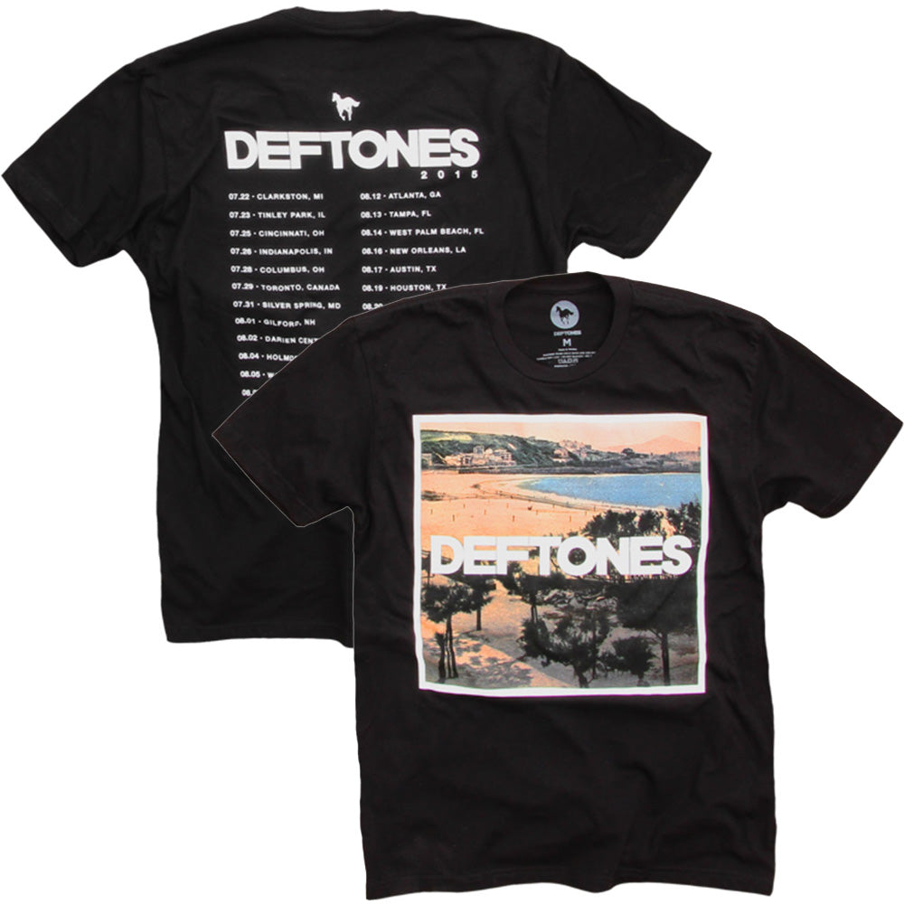 【廃番ラスト販売/特別価格】DEFTONES デフトーンズ (デビュー 30周年 ) - California 2015 Tour / バックプリントあり / Tシャツ / メンズ 【公式 / オフィシャル】