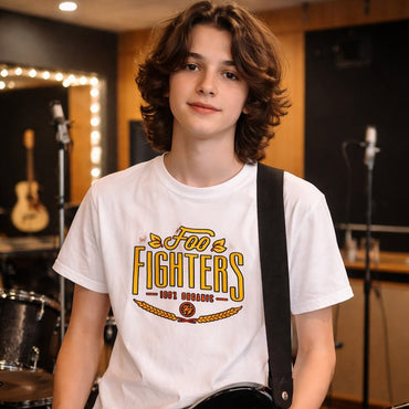 FOO FIGHTERS フーファイターズ - 100% Organic (YELLOW LOGO) / ツアー会場限定 / Tシャツ / メンズ｜公式ライセンス商品｜PGS