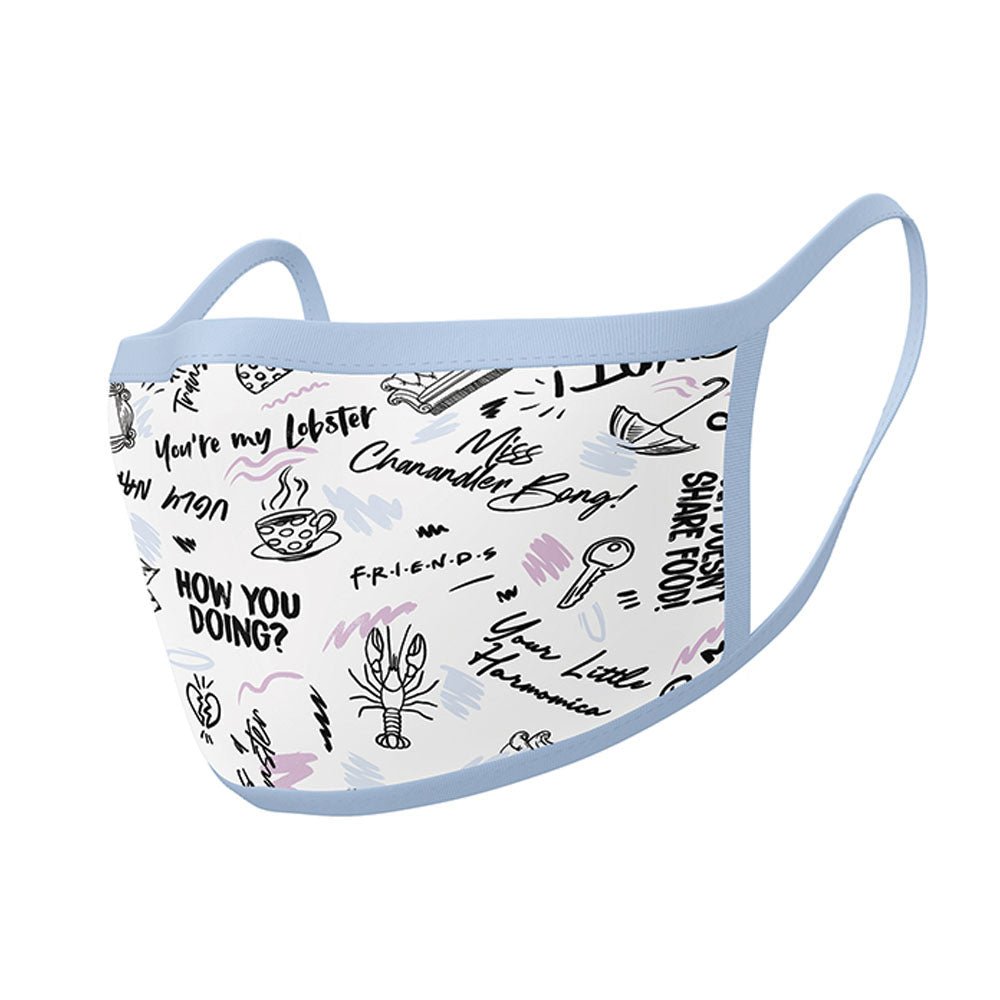 【廃番ラスト販売/特別価格】FRIENDS フレンズ - Phrases 2枚セット / ファッション・マスク｜公式ライセンス商品｜PGS