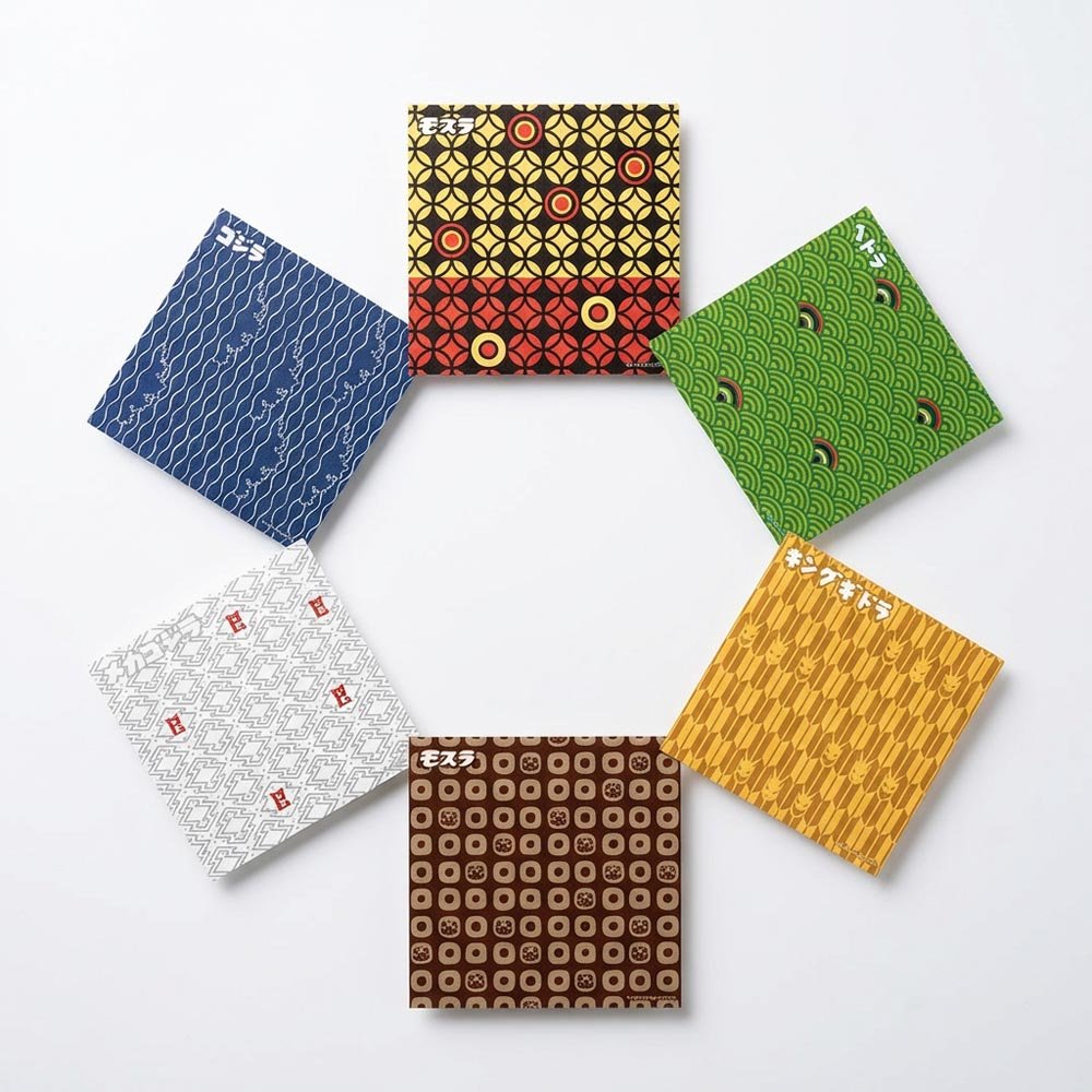 GODZILLA - Godzilla & Japanese traditional crafts / 越前和紙 / 折り紙(大) / 6柄セット