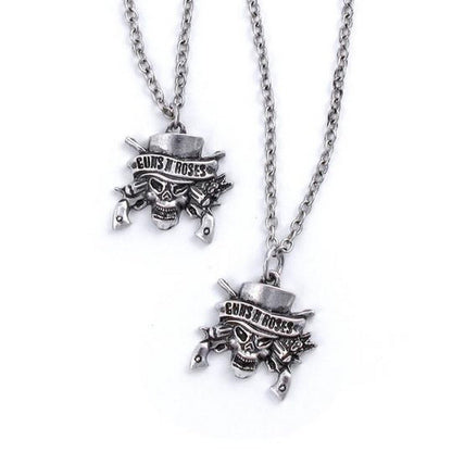 GUNS N ROSES - (デビュー 40周年 ) - Skull Necklace and Bracelet Set