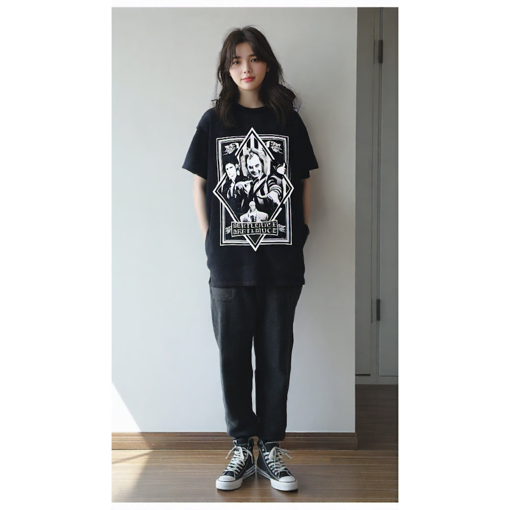 
                  
                    BEETLEJUICE ビートルジュース - BW Poster / Snow Wash / Tシャツ / メンズ 【公式 / オフィシャル】
                  
                
