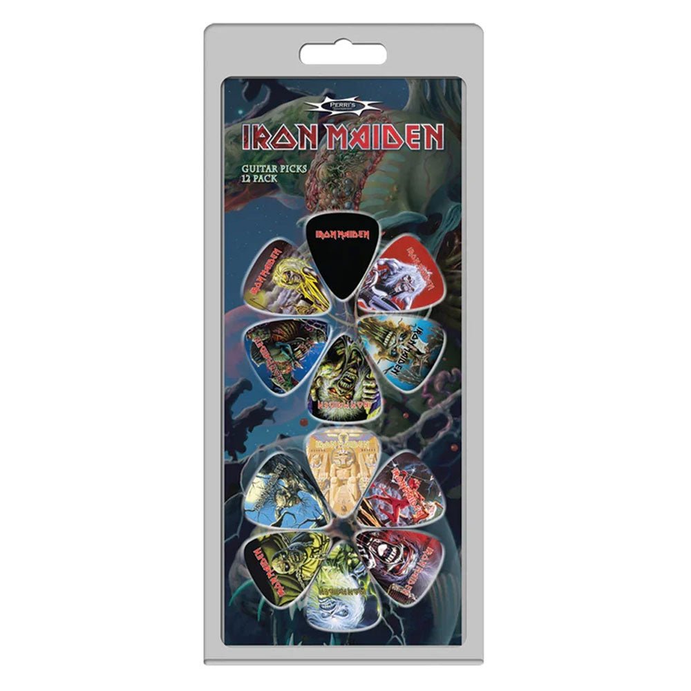 IRON MAIDEN - (11月 来日 記念 ) - 12 PACK OFFICIAL LICENSING GUITAR PICKS / ギターピック 12枚セット