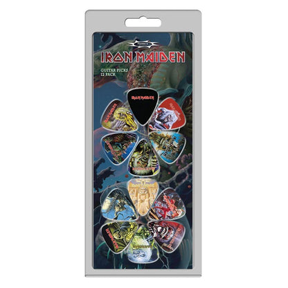 IRON MAIDEN - (11月 来日 記念 ) - 12 PACK OFFICIAL LICENSING GUITAR PICKS / ギターピック 12枚セット