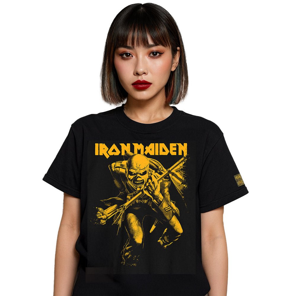 Iron Maiden アイアン・メイデン Trooper ポロシャツ IRON MAIDEN アイアンメイデン (11月 来日 記念 ) - 50 Trooper Crop