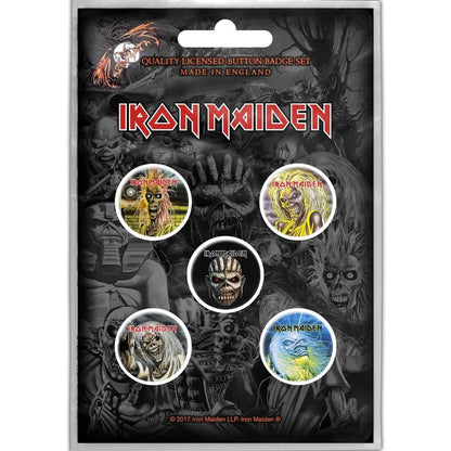 IRON MAIDEN - (11月 来日 記念 ) - THE FACES OF EDDIE / 5個セット