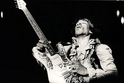 JIMI HENDRIX (Memorial 55 years) - 50th Anniversary Limited Edition Fender Strat Monterey 50th Guitar Model / Miniature Instrument