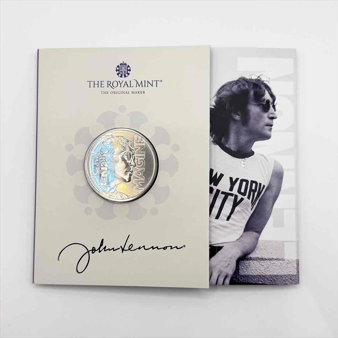 ジョン・レノン 記念メダル　 MINT John Lennon JOHN LENNON ジョンレノン (生誕 85年 ) - 2025 UK £5 Brilliant