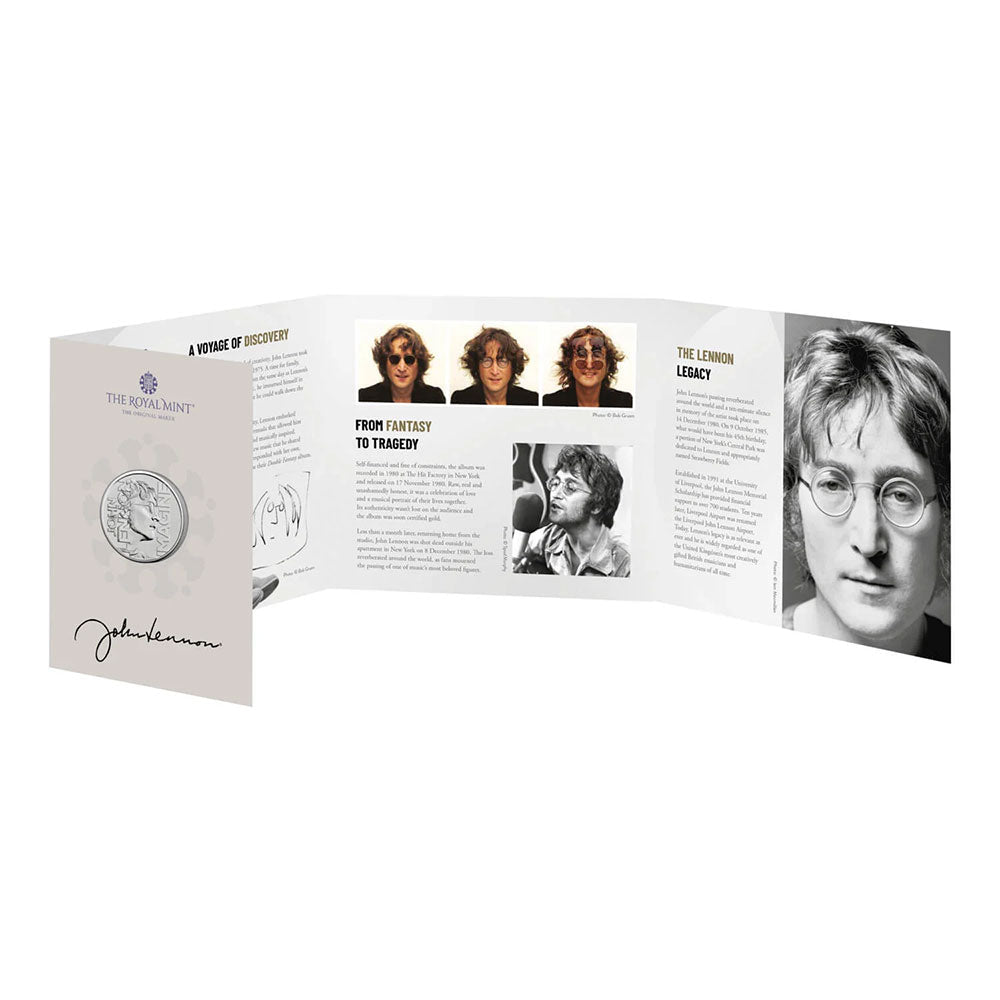 JOHN LENNON ジョンレノン (生誕 85年 ) - 2025 UK £5 Brilliant