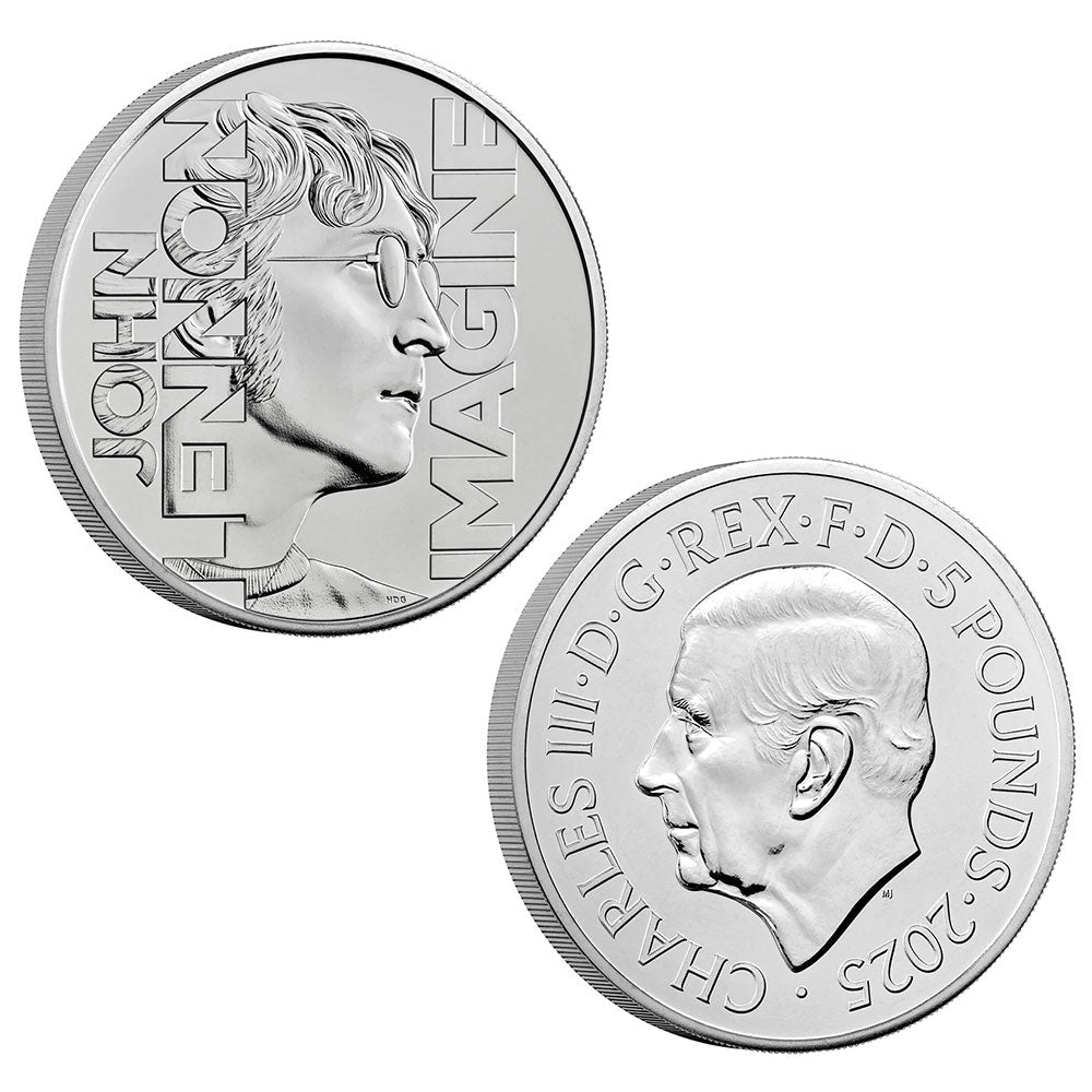 JOHN LENNON ジョンレノン (生誕 85年 ) - 2025 UK £5 Brilliant