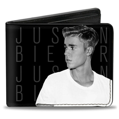 JUSTIN BIEBER - BI-FOLD WALLET / TURNING POSE BLACK