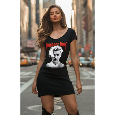 JUSTIN BIEBER ジャスティンビーバー - PURPOSE WORLD TOUR 2017 / Amplified（ ブランド ） / レア / Tシャツ / レディース｜公式ライセンス商品｜PGS