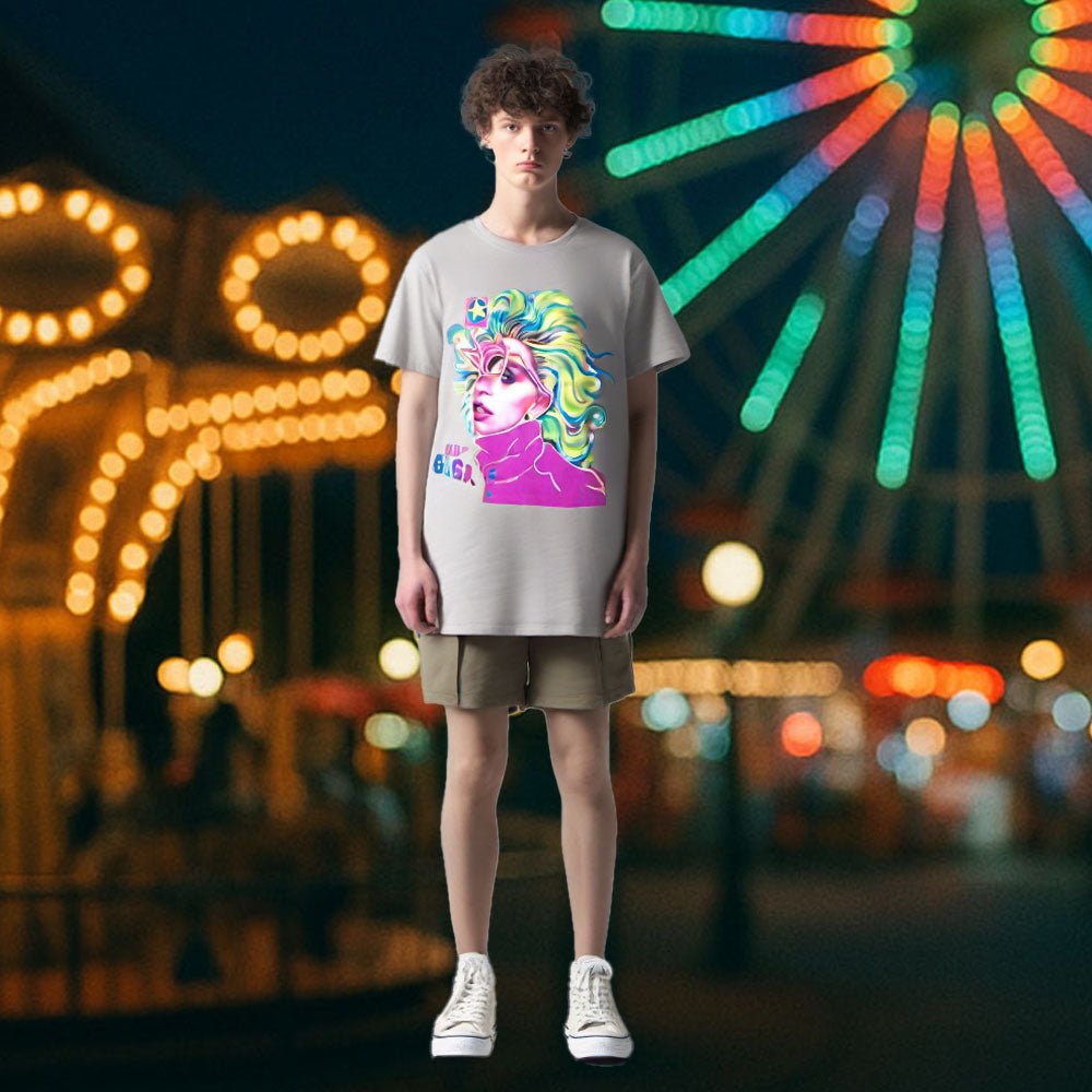 LADY GAGA レディーガガ - Colour Sketch / Tシャツ / メンズ 【公式