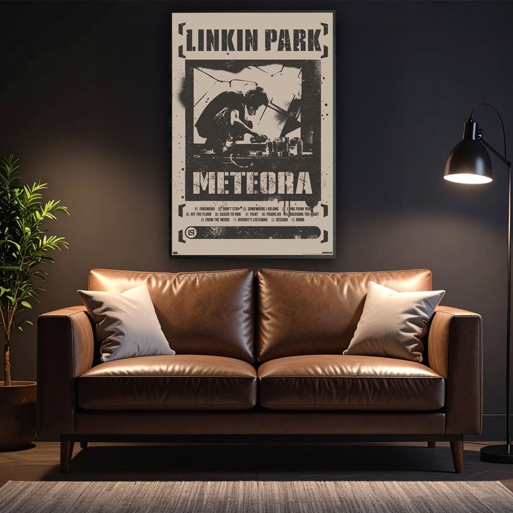 【額縁付き】 Linkin Park リンキンパークA2ポスター 波形 リンキン・パーク（Linkin Park）Chester ポスター- 通販ポスター