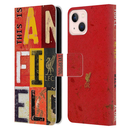 LIVERPOOL FC - Vintage Plate Anfield レザー手帳型