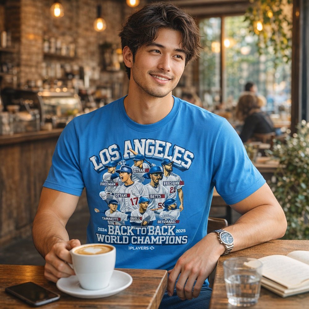 LOS ANGELES DODGERS（MLB） ロサンゼルスドジャース - BACK TO BACK WORLD CHAMPIONS / ドジャース 連覇記念 / Tシャツ / メンズ｜公式ライセンス商品｜PGS