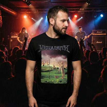 MEGADETH メガデス (2026.1.23 新譜 発売 記念 ) - Youthanasia Tracklist / バックプリントあり / Tシャツ / メンズ｜公式ライセンス商品｜PGS