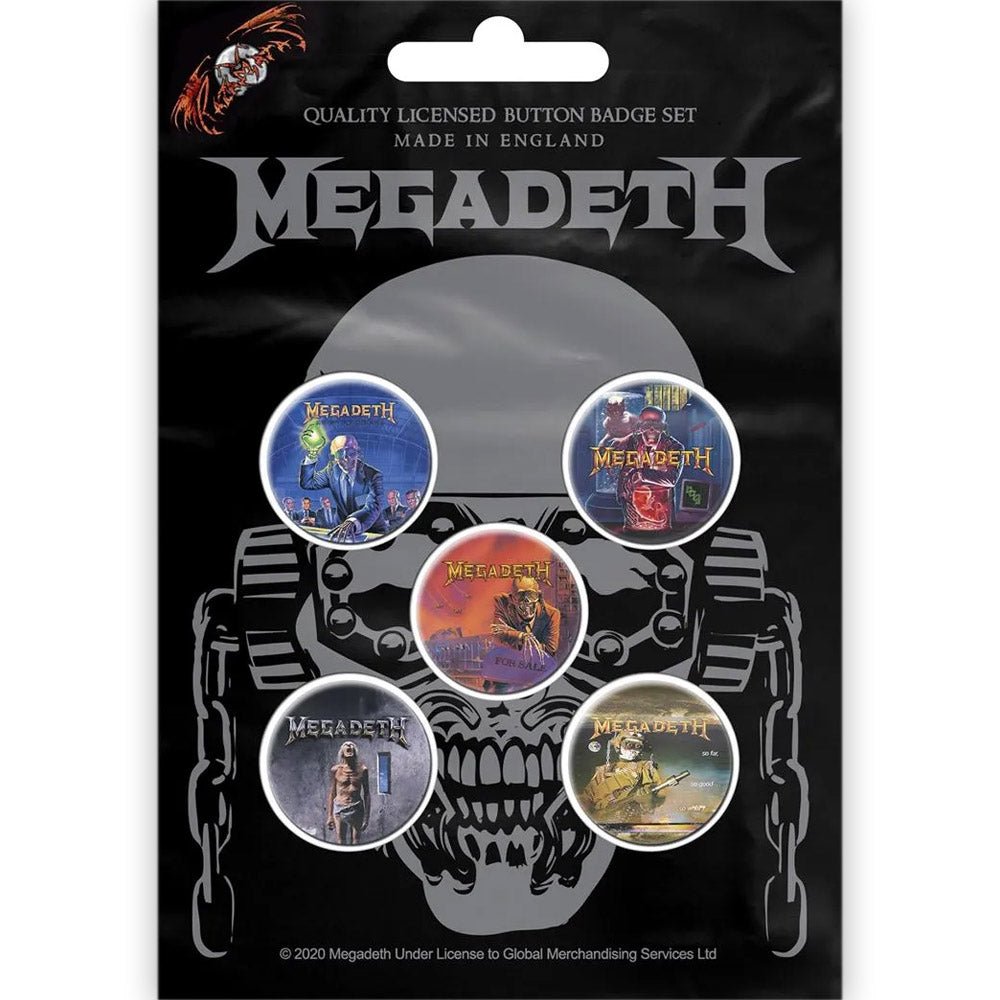 MEGADETH - (2027年 2月 来日 ) - VIC RATTLEHEAD / 5個セット