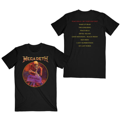 MEGADETH - Peace Sells… Track list / バックプリントあり