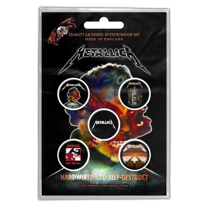 METALLICA - (結成 45周年 ) - HARDWIRED TO SELF DESTRUCT  5個セット
