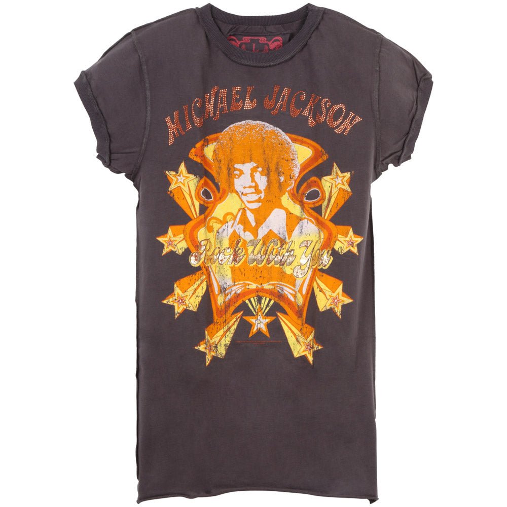 MICHAEL JACKSON マイケルジャクソン (6月12日 映画 公開 ) - ROCK WITH YOU / Amplified（ ブランド ） / ヴィンテージ / Tシャツ / レディース｜公式ライセンス商品｜PGS