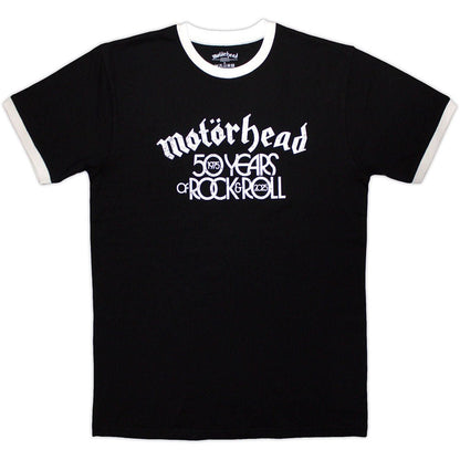 MOTORHEAD - 50 Years Text Lock Up Ringer / ECO-TEE / リンガー