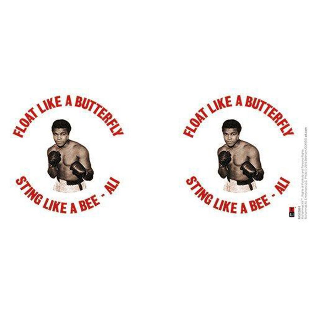 MUHAMMAD ALI モハメドアリ - FLOAT LIKE A BUTTERFLY, STING LIKE A BEE RETRO / マグカップ｜公式ライセンス商品｜PGS