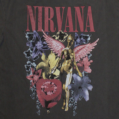 NIRVANA ニルヴァーナ (Nevermind 35周年 ) - In Utero Vintage Collage / Stone Wash / Tシャツ / メンズ｜公式ライセンス商品｜PGS