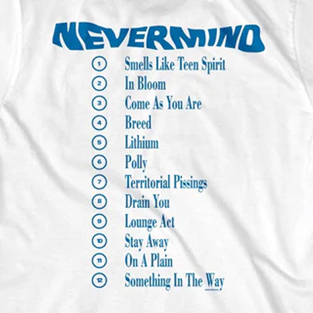 NIRVANA ニルヴァーナ (Nevermind 35周年 ) - Nevermind Album / バックプリントあり / Tシャツ / メンズ｜公式ライセンス商品｜PGS