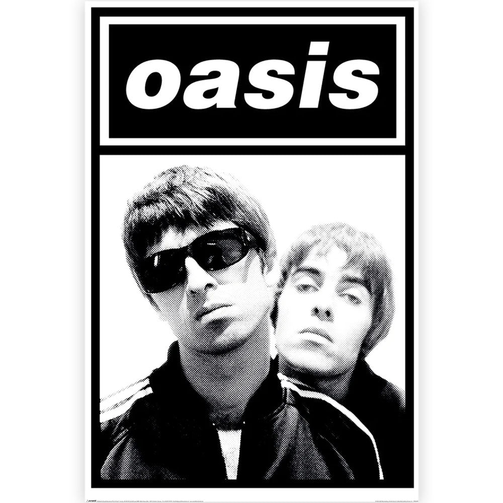 オアシス　ロゴ特大ポスター　新品　正規品　oasis uk rock OASIS オアシス (結成 35周年 ) - LOGO ON BLUE / ポスター 【公式