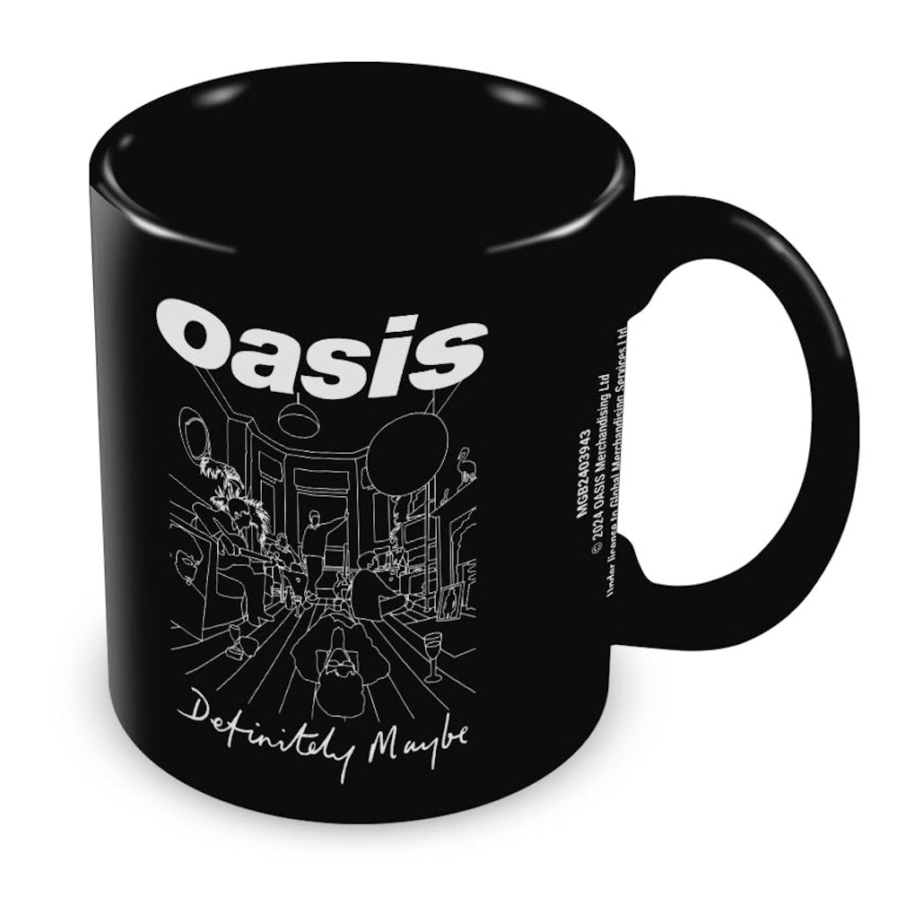OASIS - (映画「オアシス：ドント・ルック・バック・イン・アンガー」公開 ) - DEFINITELY MAYBE BLACK POD MUG