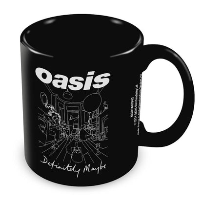 OASIS - (映画「オアシス：ドント・ルック・バック・イン・アンガー」公開 ) - DEFINITELY MAYBE BLACK POD MUG