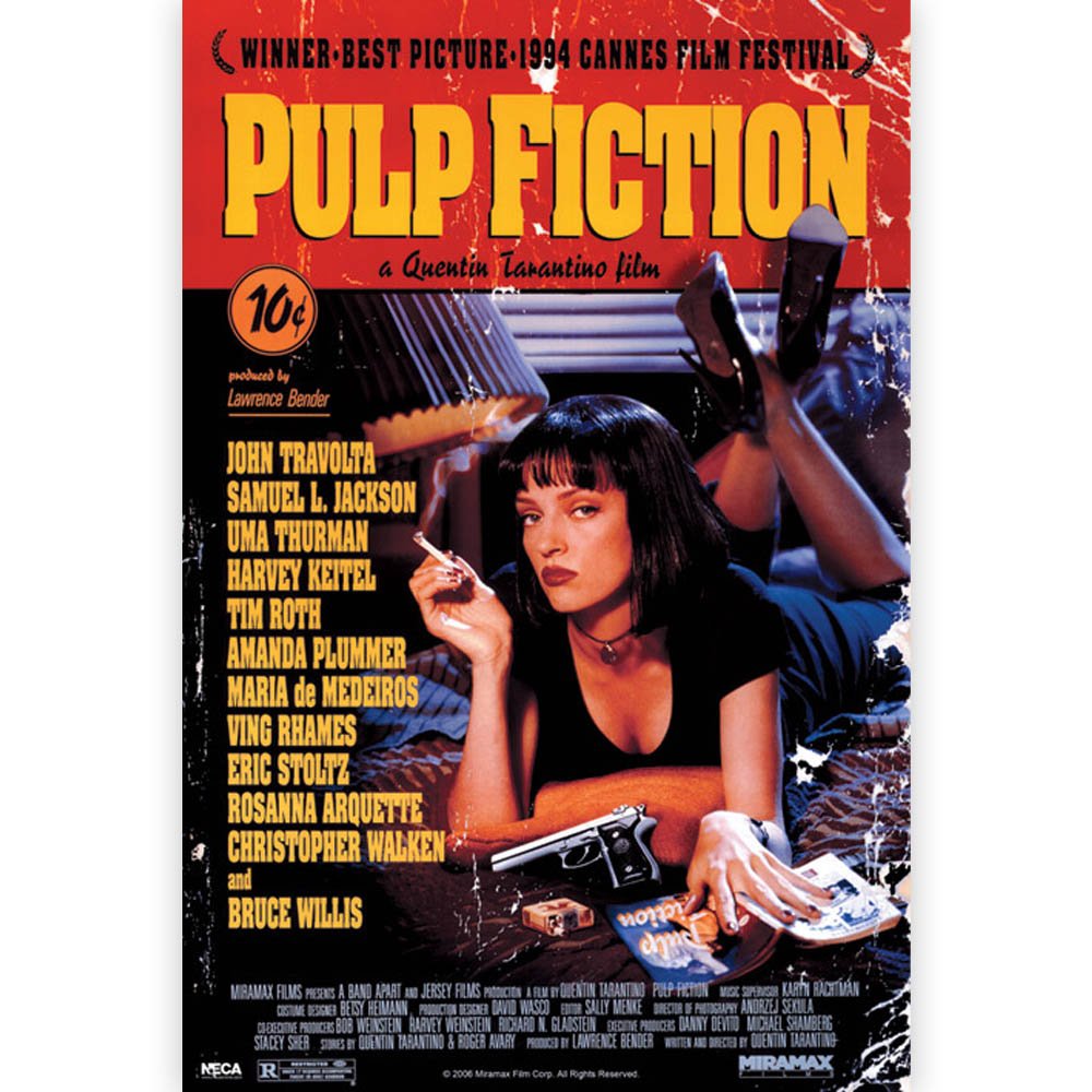 PULP FICTION パルプフィクション 入場者特典 海外版ミニポスターA5 PULP FICTION パルプフィクション - Pulp Fiction (Guns) / ポスター