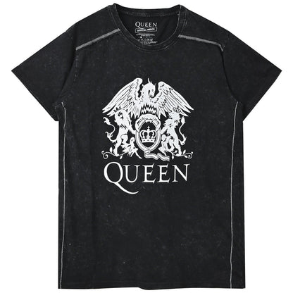 QUEEN - (フレディ 生誕 80年 ) - Classic Crest / Black Label（ブランド） / Snow Wash