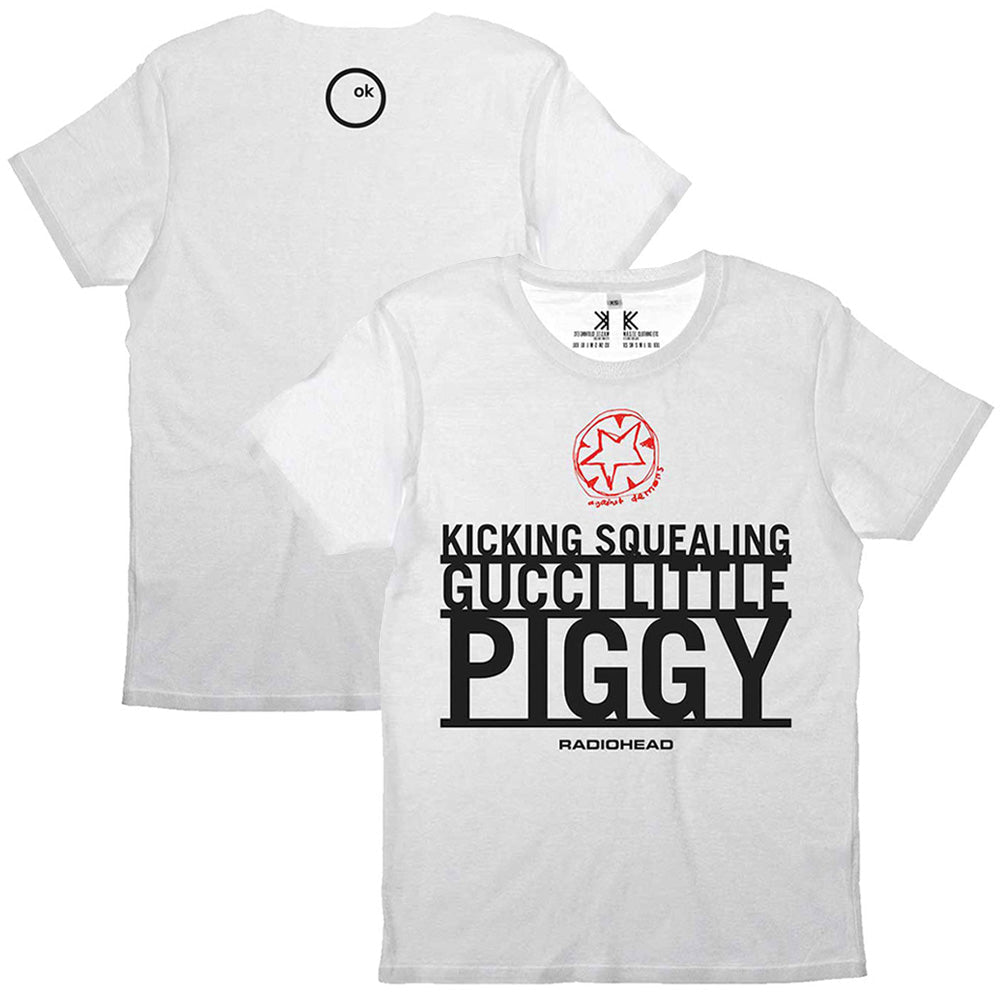 RADIOHEAD - (結成 35周年 ) - Gucci Piggy / オーガニックコットン / バックプリントあり