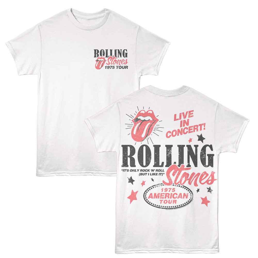 ROLLING STONES - 1975 AMERICAN TOUR （復刻ツアーTシリーズ） / バックプリントあり