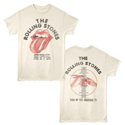 ROLLING STONES - NYC 1975 （復刻ツアーTシリーズ） / バックプリントあり