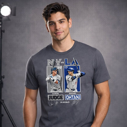 【予約商品】 SHOHEI OHTANI 大谷翔平 (WBC 日本代表出場 ) - WBC 2026 開催記念｜JUDGE vs OHTANI｜日米MVP主砲対決｜MLBPA 正規ライセンス メモリアル数量限定 / Tシャツ / メンズ｜公式ライセンス商品｜PGS