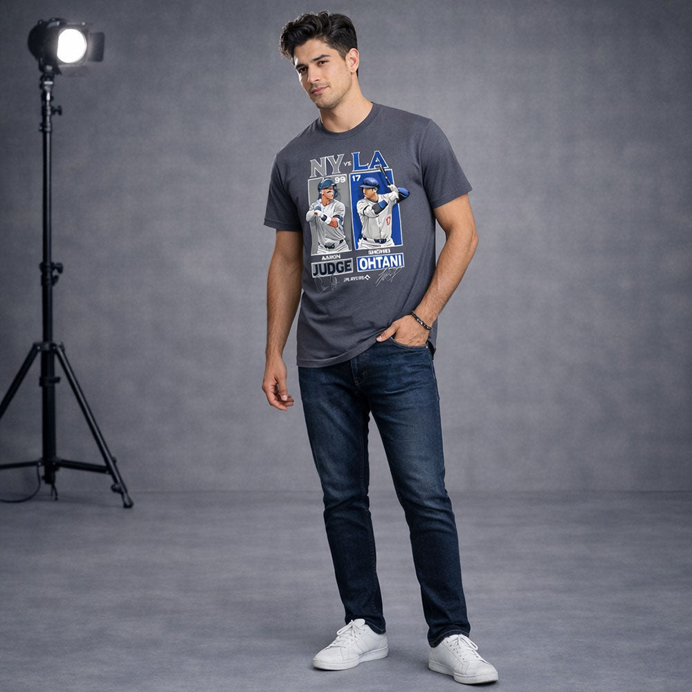 【予約商品】 SHOHEI OHTANI 大谷翔平 (WBC 日本代表出場 ) - WBC 2026 開催記念｜JUDGE vs OHTANI｜日米MVP主砲対決｜MLBPA 正規ライセンス メモリアル数量限定 / Tシャツ / メンズ｜公式ライセンス商品｜PGS