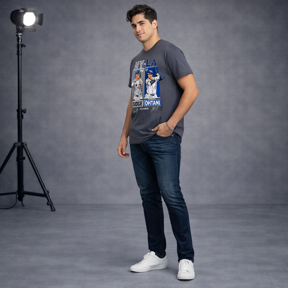 【予約商品】 SHOHEI OHTANI 大谷翔平 (WBC 日本代表出場 ) - WBC 2026 開催記念｜JUDGE vs OHTANI｜日米MVP主砲対決｜MLBPA 正規ライセンス メモリアル数量限定 / Tシャツ / メンズ｜公式ライセンス商品｜PGS