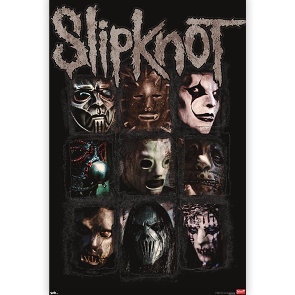廃盤　大判　ポスター　スリップノット　フェイス マスク SLIPKNOT スリップノット - Masks / ポスター 【公式 / オフィシャル