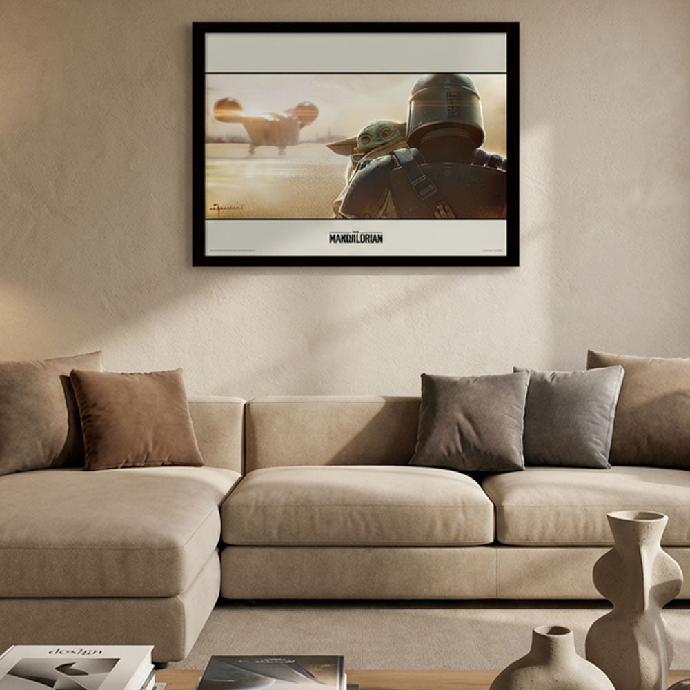 STAR WARS スターウォーズ (マンダロリアン・アンド・グローグー 5月22日 公開 ) - The Mandalorian Shoulder / インテリア額｜公式ライセンス商品｜PGS