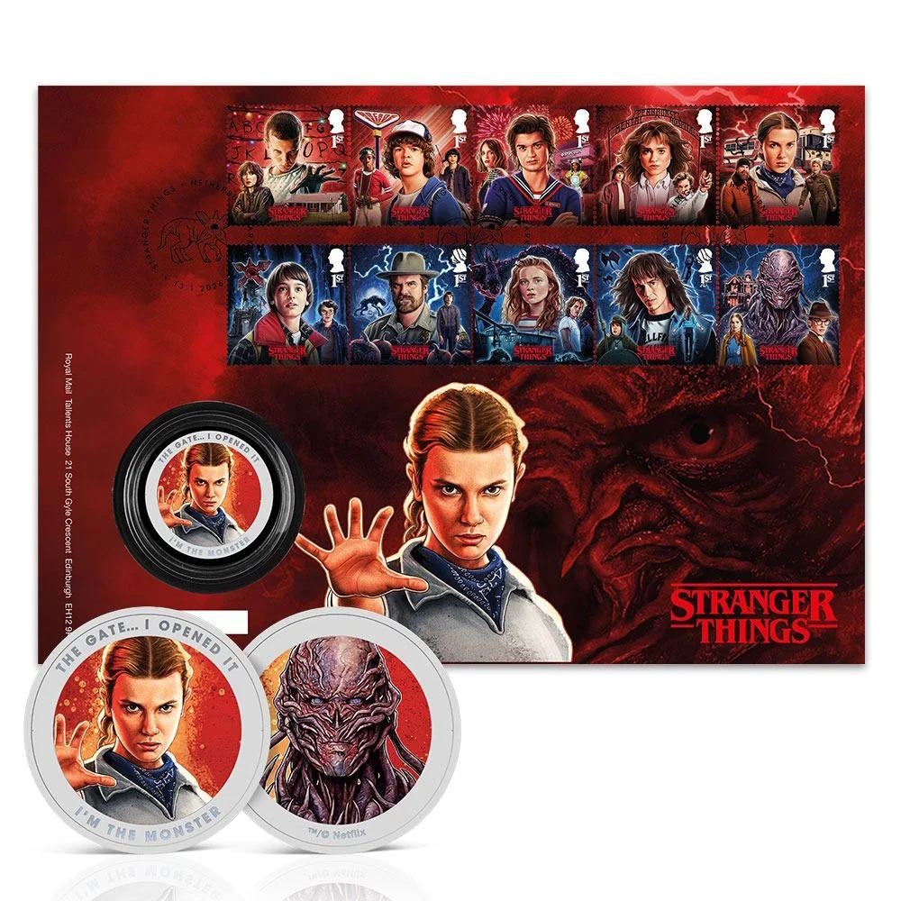STRANGER THINGS - (アニメシリーズ 4月23日 配信開始 ) - 限定公式 Eleven & Vecna メダルカバー（限定5,000点）