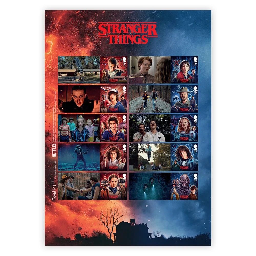 STRANGER THINGS - (アニメシリーズ 4月23日 配信開始 ) - 限定公式 コレクターズ切手シート